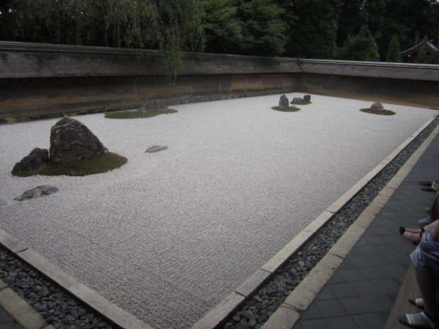 Ryoanji Zen Garden in Kyoto, Japan 